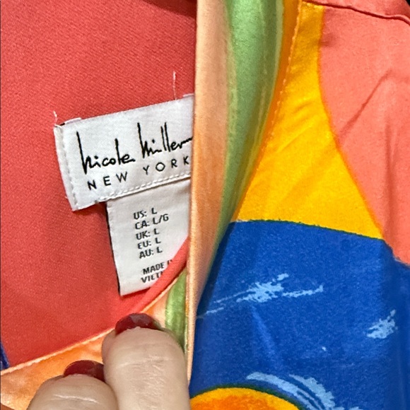 Colorful Abstract Patterned Dress - Picture 4 of 6